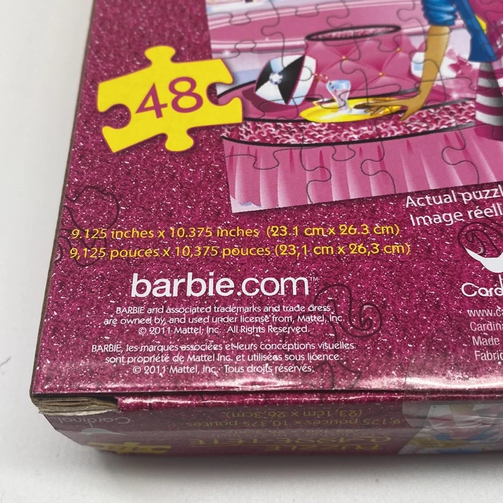 Barbie 48-piece Jigsaw Puzzle Casse Tete‎ NWT